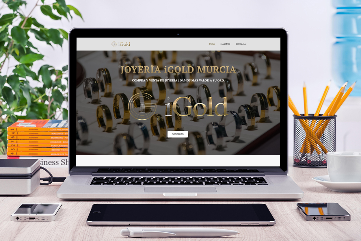 Diseño web: iGold